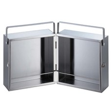 CAPTAIN STAG 鹿牌 不鏽鋼調味料收納箱 單層, 1個, 銀色