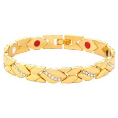 퍼스트리버 깔끔한 건강팔찌 금색, 1개