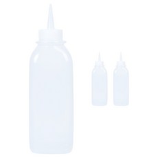 LivingFamily 韓國製造 可裁剪方形1孔醬料瓶 不含蓋, 780ml, 3個