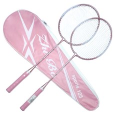 Sodam Mall 輕量羽球拍 + 球拍袋套組, 1套, 粉紅色