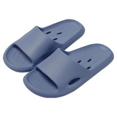 OMORY EVA寬版厚底防水拖鞋, 1套, 深藍色
