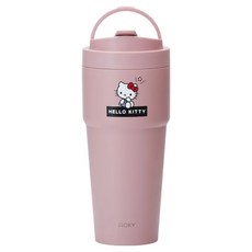 WOKY 沃廚 台灣公司貨 鈦陶瓷渾圓杯 SANRIO聯名款, 俏麗粉, 770ml, 1個