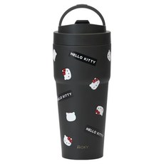 WOKY 沃廚 台灣公司貨 鈦陶瓷渾圓杯 SANRIO聯名款, Hello Kitty 經典黑, 770ml, 1個