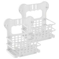 摺疊洗衣籃 2個, 單邊 白色