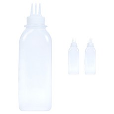 LivingFamily 韓國製造 可裁切方形醬料瓶 3入組 不含蓋, 3個, 780ml