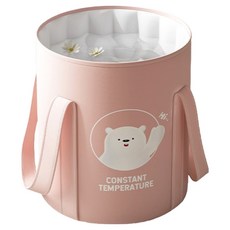 Luneta 簡約可折疊足浴桶, 1個, 粉色小熊