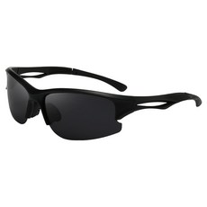 Compeak 自行車跑步護目鏡太陽眼鏡 防紫外線UV400, 黑色, 1個