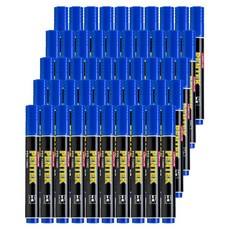 Lineplus Pentech 油性麥克筆 方頭, 50個, 藍色