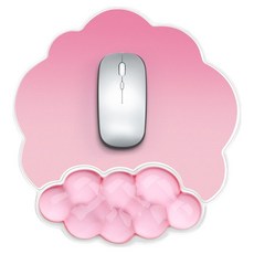 EPICS 雲朵手腕託滑鼠墊, 1個, 淺粉色