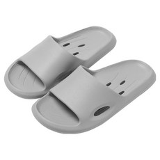 OMORY EVA寬版厚底防水拖鞋, 1套, 灰色