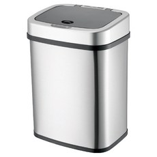 DAY&DAY 日日家居 感應自動掀蓋垃圾桶 V1012LF 12L, 不鏽鋼色