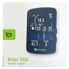 bryton Rider 550D碼錶 含踏頻及心率, 1個, 黑色