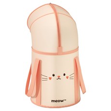 Lunetta 不易翻倒折疊泡腳桶 護膝, 1個, 粉紅貓咪