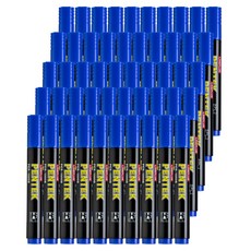 Lineplus Pentech 油性麥克筆 圓頭, 50個, 藍色