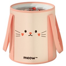 LUNETTA 防傾倒可折疊足浴桶 基本款, 1個, 粉紅貓咪