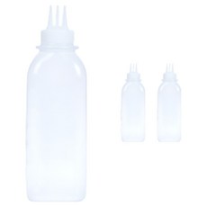 LivingFamily 韓國製造 可裁切方形醬料瓶 3入組 不含蓋, 3個, 700ml