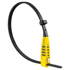 ROCKBROS 洛克兄弟 號碼式鎖 DL1006, 黃色 + 黑色, 1個