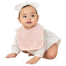 베이비앤아이 테리 빕 스퀘어 턱받이, 코랄핑크, 1개입, 1개