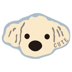 데이소이 사랑스러운 퍼피 반려동물 식기매트 L, 05 블루 코카스, 1개