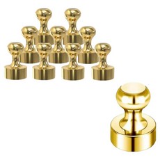 대한 몰 초강력 메모 스탬프 네오디움 냉장고 현관 주방 후드 자석, 골드, 10개