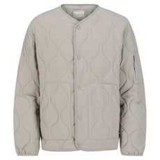 韓國 ALASKA Polham 男款領口繭型絎縫夾克