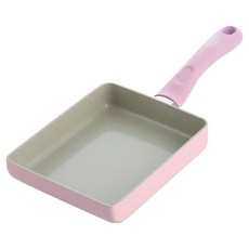 GreenChef IH爐適用 Sandstone 鑽石陶瓷塗層不沾玉子燒鍋 不挑爐具 天然無毒 櫻花粉, 1個, 18cm