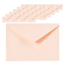 文具村莊彩色卡片明信片邀請函信封 16.5*11.5cm, 淺粉紅, 50個