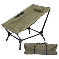 舒壓床椅 折疊露營椅, 卡其色, 1個
