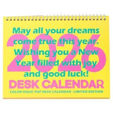 colorholic 2026 Pop 桌曆, 黃色, 1個