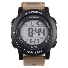 SHUNWAY 逍遙商會 高級多功能戶外運動手錶, 米色, 1個