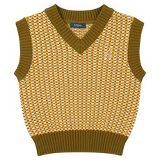 KANGOL KIDS 兒童格紋針織背心 OD 0002