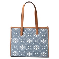 TORY BURCH 老花丹寧托特包 S10158611