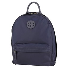 TORY BURCH 經典LOGO素面尼龍後背包 S1055113, 深藍色