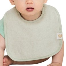 베이비앤아이 테리 빕 스퀘어 턱받이, 올리브, 1개입, 1개