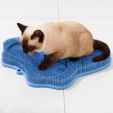 MAAH 貓咪吸附式自助理毛刷, 海軍藍, 1個