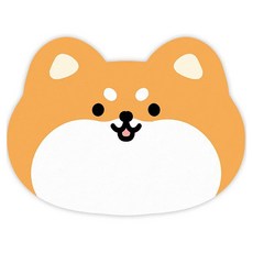 데이소이 사랑스러운 퍼피 반려동물 식기매트 S, 08 옐로 시바, 1개