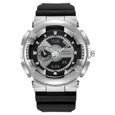 BAIEDE 防水性能佳的運動多功能手錶, 銀色, 1個