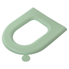 Tongkeun倉庫 乾淨好管理 基本簡約現代風馬桶坐墊套, 1個, 綠色