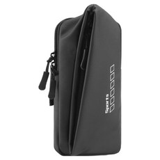 Parajuni 跑步用隨身物品迷你袋 運動臂包 HJ0626, 1個, 黑色