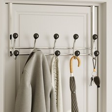 Otem 免鑽孔門後10勾掛架, 1個, 黑色