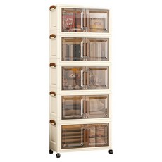 HOUDER 極簡實用層櫃 五層 YS70005, 透明茶