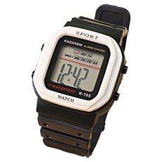 Soyo Sanghoe 方形數位運動手錶, 1個, 白色