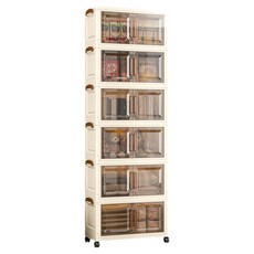 HOUDER 極簡實用層櫃 六層 YP506, 透明茶