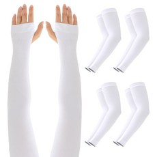 AWAY 防紫外線涼感袖套 手背款, 白色, 5個