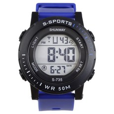 SHUNWAY 逍遙商會 高級多功能戶外運動手錶, 藍色, 1個