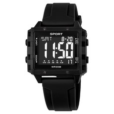 Soyo商會 戶外登山自行車電子運動手錶, 1個, 黑色