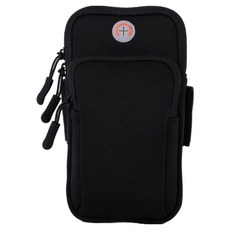 Parajuni 慢跑手臂包 戶外健身臂袋 HJ0630, 1個, 黑色