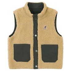 KANGOL KIDS 兒童口袋細節雙面背心 OD 0006