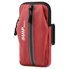 Parajuni 跑步自行車戶外健身運動收納包臂包 HJ0624, 紅色, 1個