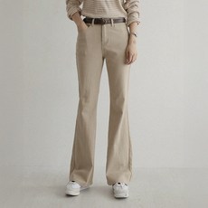 andstyle 女款 短版/基本/長版 完美貼合第31彈 休閒棉質斜紋內鬆緊帶靴型褲 264956